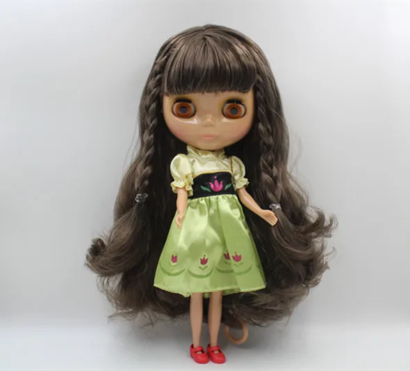 Recolocar o Cabelo Boneca da Moda Blygirl Boneca Blyth Corpo - 6 Moda Pode Castanho Claro Maquiagem Trigo Muscular 1 3 Blygirl Boneca Blyth Boneca corpo 1 6