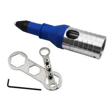 

Carbon Steel & Plastic Electric Rivet Gun Drill Tool Kit Riveter Adapter Insert Nut Hand Power Tool Accessories