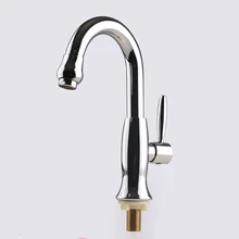 L15111-роскошный латунный кухонный кран для холодной воды раковина хромированные смесители кухонная раковина кран