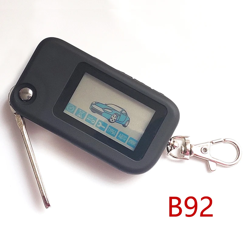 

Starline B92 folding car flip key starline remote Control Starline B92 uncut blade fob case keychain Two Way Car Alarm System