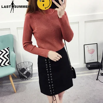 

New Fashion Women turtleneck sweater 2019 Casual spring autumn women bottom slim warm knitted pullovers female women