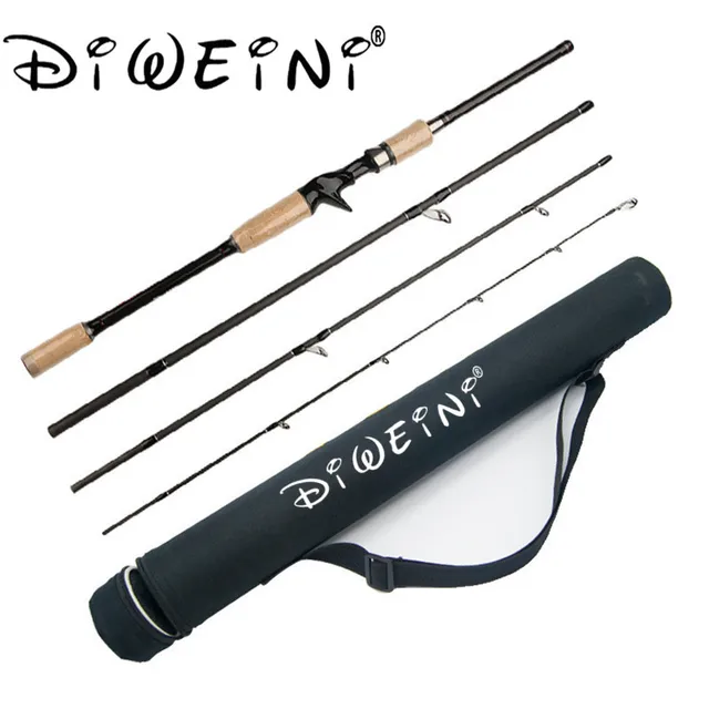 2017 New arrive Fishing Rods 1.8m/2.1m/2.4m 4 Sections M Power 12 25lbs