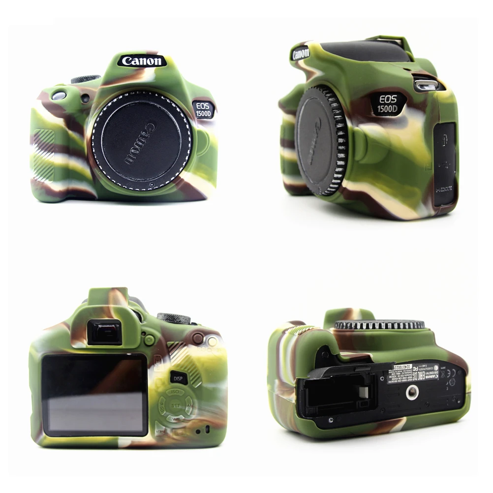 Capa de Silicone de Borracha Macia para Canon Protetora de Silicone Radial t7 Kiss X80 X90 Dslr Câmera Capa 1300d 1500d 2000d t6 - Image 3