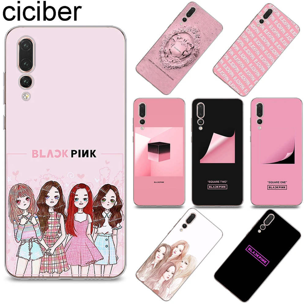 

ciciber BLACKPINK Cover for Huawei P30 P20 Pro Lite Soft TPU Phone Case for P10 P9 P8 Plus Lite mini P Smart 2019 2017 Funda