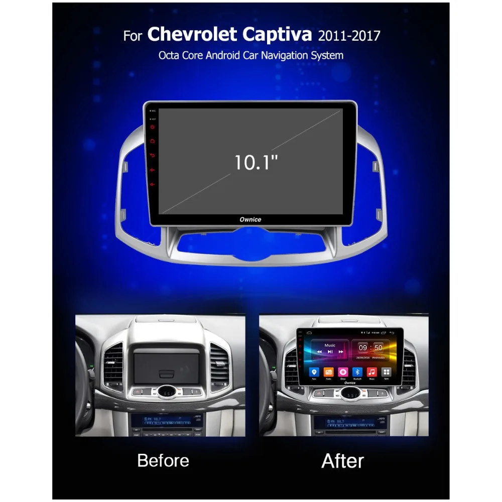 Excellent 10.1" IPS 8Core 4G+32G Android 9.0 CarPlay DSP Car DVD GPS Radio Player for Chevrolet Captiva 2011 2012 2013 2014 2015 2016 2017 1 Excellent 10.1" IPS 8Core 4G+32G Android 9.0 CarPlay DSP Car DVD GPS Radio Player for Chevrolet Captiva 2011 2012 2013 2014 2015 2016 2017 1