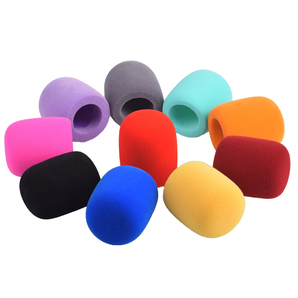 

10pcs/lot Universal Mic Accessories Foam Cover Handheld Microphone Windshield Sponge Cap Windscreen Microfono Microfone for KTV