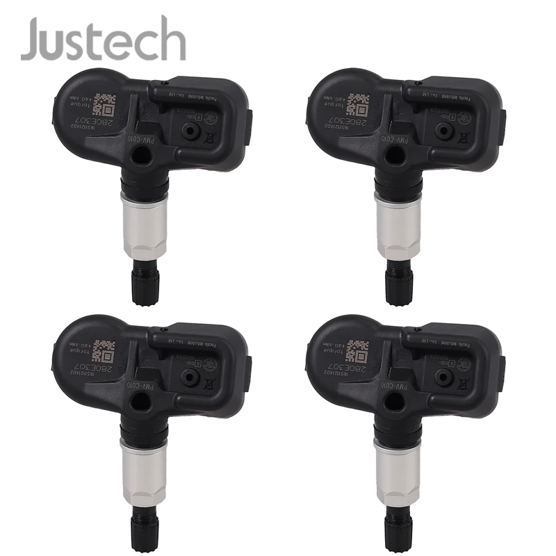 

Justech 4 Pcs 315MHZ TPMS Sensor PMV-C010 For Toyota Lexus Scion Battery Signal Tested Tire Air Pressure Monitoring Sensor