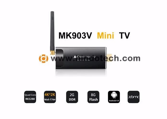 MK903V RK3288 четырехъядерный Android 5,1 Мини PC tv Box Dongle Stick 2G 8G ресивер для Smart tv медиаплеер 2,4G/5G wifi Bluetooth 4,0