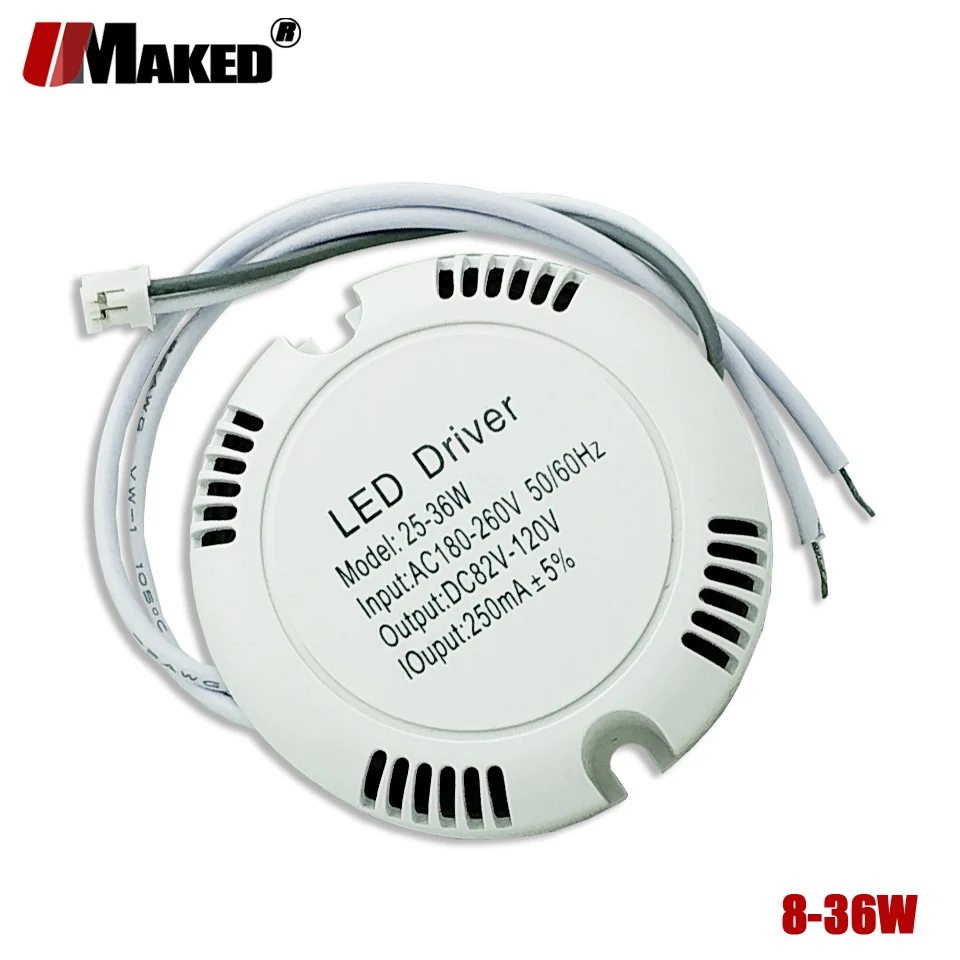 2pcs-230mA-25-36w-8-25W-LED-Driver-ceiling-Driver-220v-Round-box-driver ...