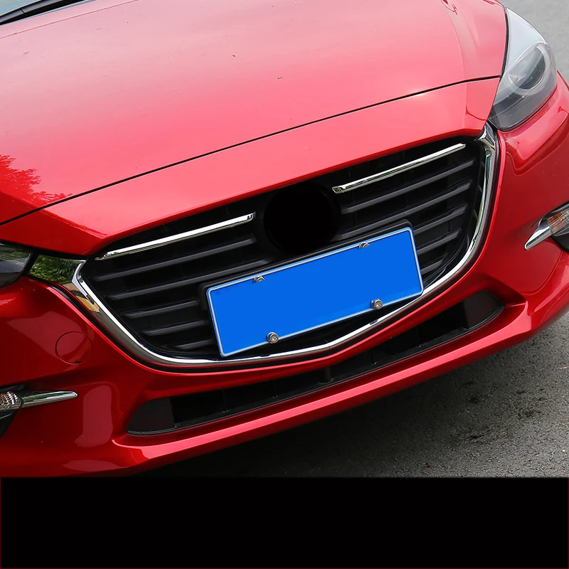Накладка на переднюю решетку автомобиля, накладка, наклейка, аксессуары для стайлинга автомобилей, защитная наклейка для Mazda Axela C152