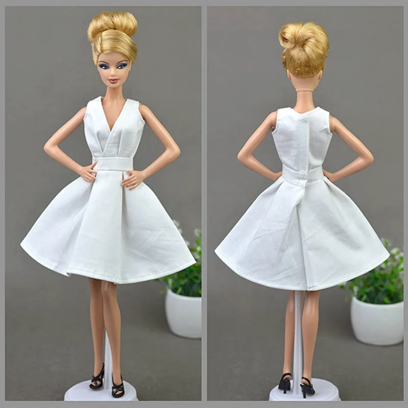 Pure White Doll Dress For 11.5" Doll Party Dresses Clothes 1/6 Dolls  Accessories | eBay