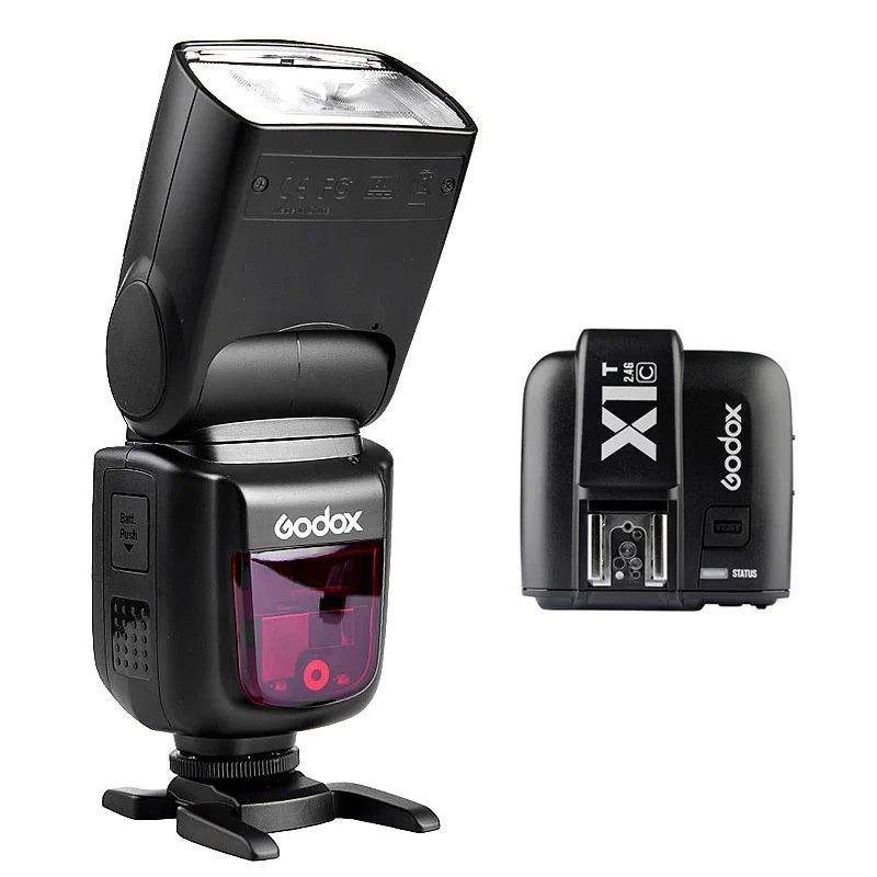 Godox Speedlite V860II X1T комплект литий ионная батарея TTL 1/8000s HSS для Canon 5D серии Nikon D810 Sony A7