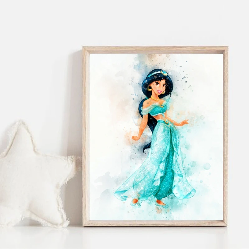 Watercolor Princess Art Print