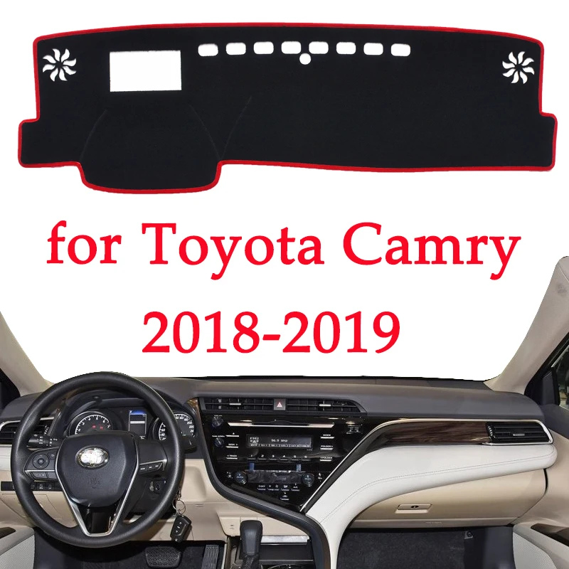 

car dashboard avoid light pad instrument platform Desk Cover Mats Carpets For Toyota Camry 2018 2019 Automotive interior product