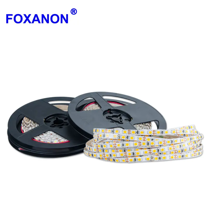 Foxanon IP67 узкая сторона 5 мм Светодиодная лента 2835 SMD гибкая Диодная лампа 120