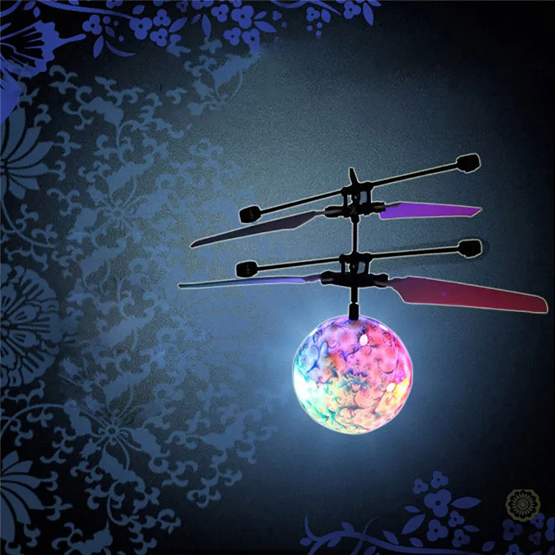RC EpochAir летающий шар RC Дрон шар-Вертолет Встроенный сверкающий светодиодный свет для детей подростков красочные Flyings для детских игрушек
