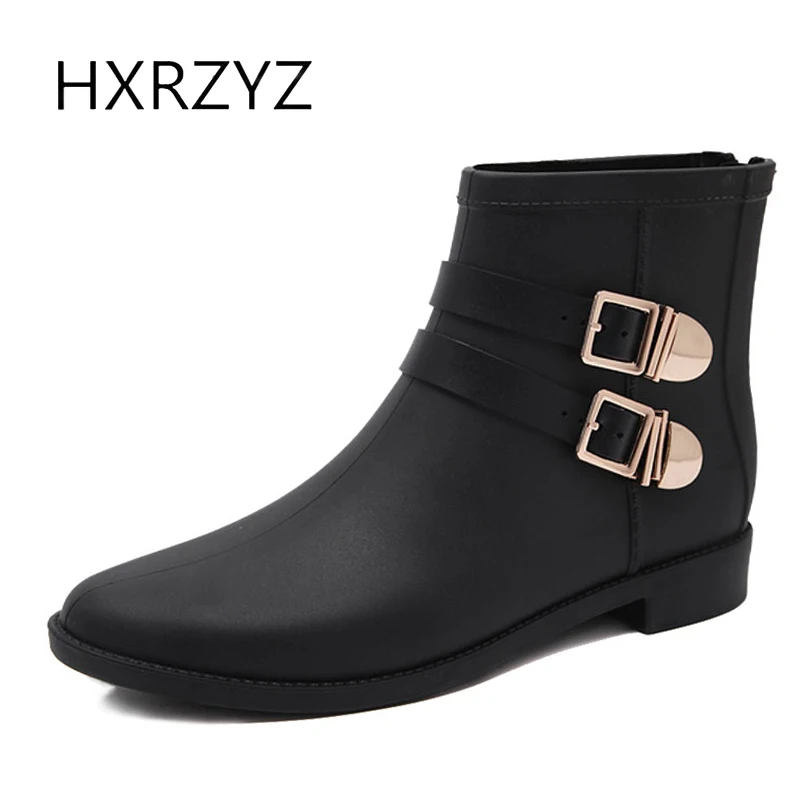 slip on rubber boots womens