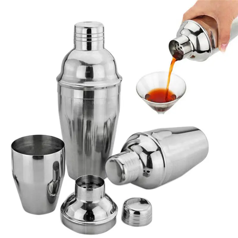 1Pc 250,350,550,750ml Stainless Steel Cocktail Shaker Cocktail Mixer