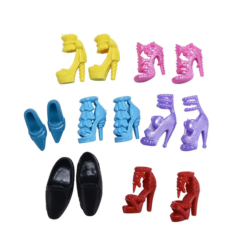 1 مجموعة أحذية أنيقة حقيبة مرآة شماعات مشط الأثاث للعب للدمى الاكسسوارات الفتيات الطفل هدايا بالجملة