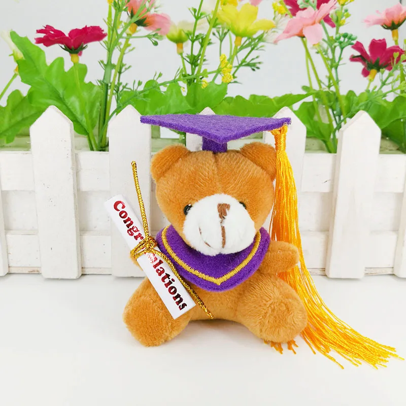brown bear purple cap