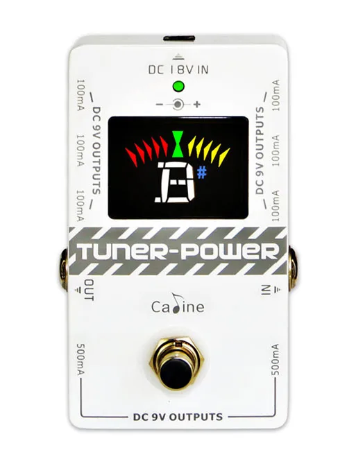 

Caline CP-09 Tuner-Power 2 in 1 for DC 9V Guitar Effects Pedal Eight Isolated Outputs Power Supply Guitar Tuner