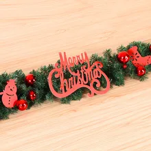 Christmas Ornaments Christmas Rattan Door Vineyard Christmas Piece Pendant Ornament Window Arrangement Wreath Christmas Gift