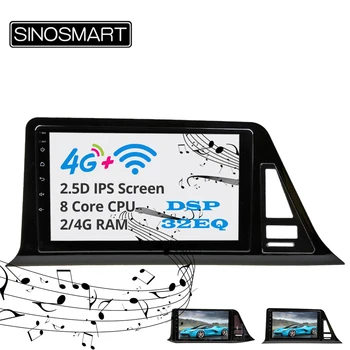 

Sinosmart Android 8.1 2Din IPS/QLED 2.5D screen car gps radio navigation player for Toyota CH-R Euro version left hand driving