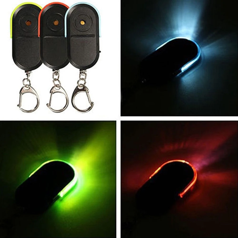 Key Finder Anti Lost Tracker Anti Lose Tracker Item Locator Anti Lost Locator Key Chain Locator Personal Alarm Keychain Anti-Lost Alarm Key Finder Locator Tracker Keychain Whistle Sound Smart Flashing Beeping With LED Light Anti Lost Keyring Finder