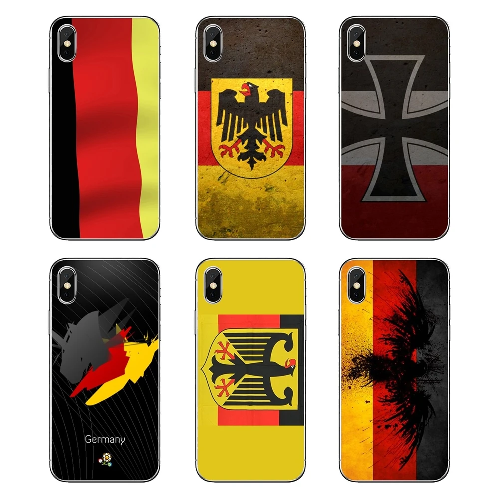 For Motorola Moto X4 E4 E5 G5 G5S G6 Z Z3 G3 C Play Plus Germany Flag Wallpaper Soft Transparent Shell Covers |