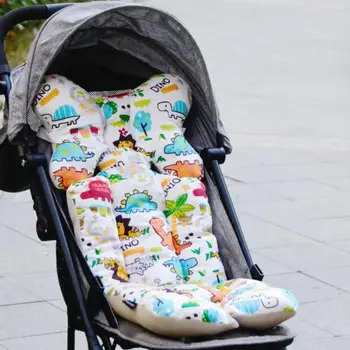 

Baby Printed Stroller Pad Seat Warm Cushion Pad mattresses Pillow Cover Child Carriage Cart Thicken Pad Trolley Chair CushionA