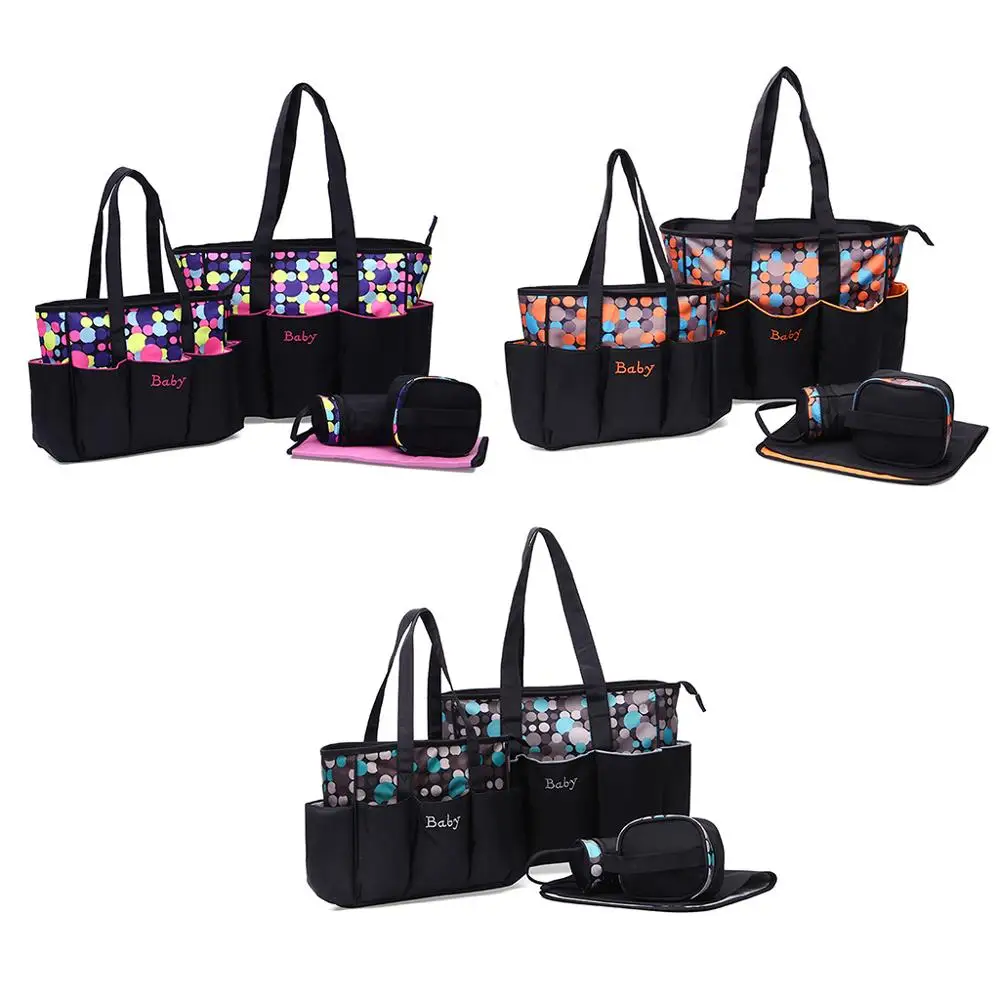 

1 Pc Fashion New Diaper Bag Nappy Multifunction Striped Bags Large Capacity for Baby Care Travel