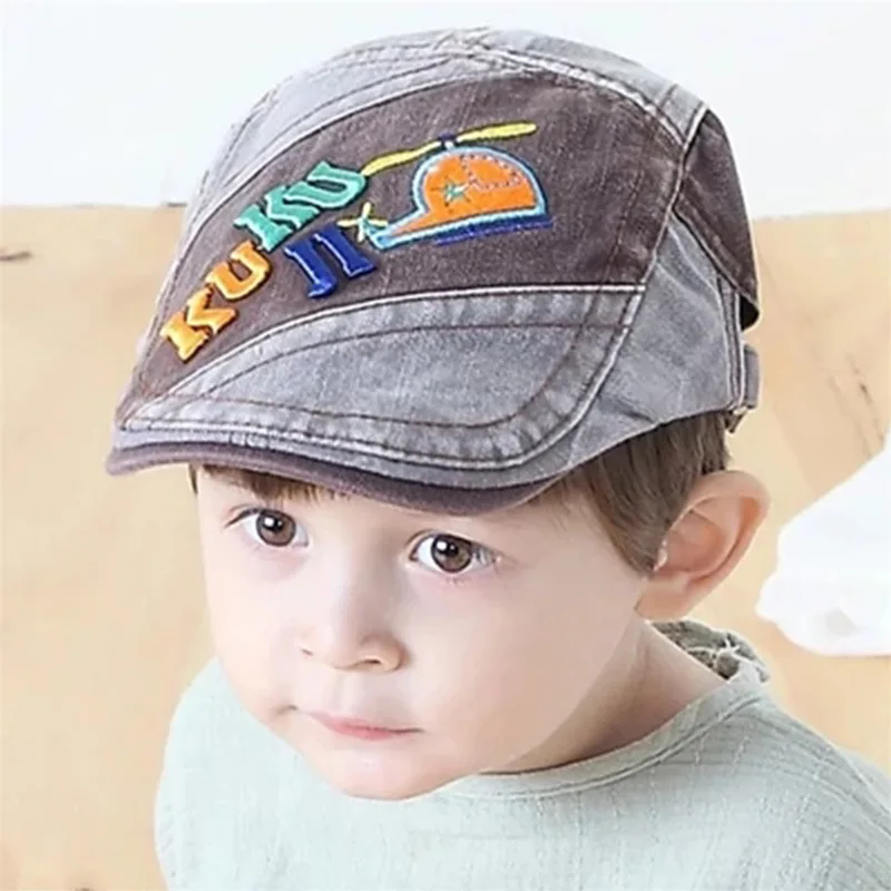 Модный детский берет ковбойская шляпа для мальчиков Красивая Высококачественная детская шапочка - Цвет: 2