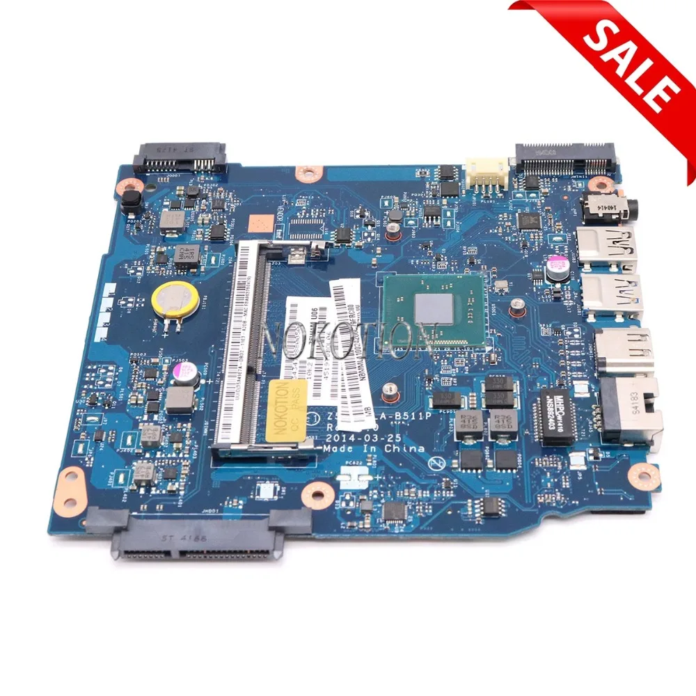 Материнская плата NOKOTION для ноутбука ACER Aspire ES1-511 материнская NBMML11002 Z5W1M LA-B511P SR1W4 DDR3