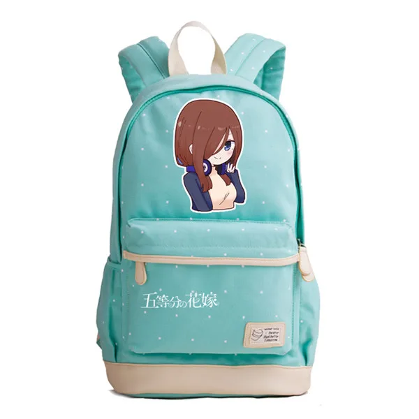 22 Женский рюкзак с принтом в стиле квинтуплетов, розовый рюкзак Nakano Miku для косплея, тканевые школьные сумки, милый рюкзак Rugzak - Цвет: 22