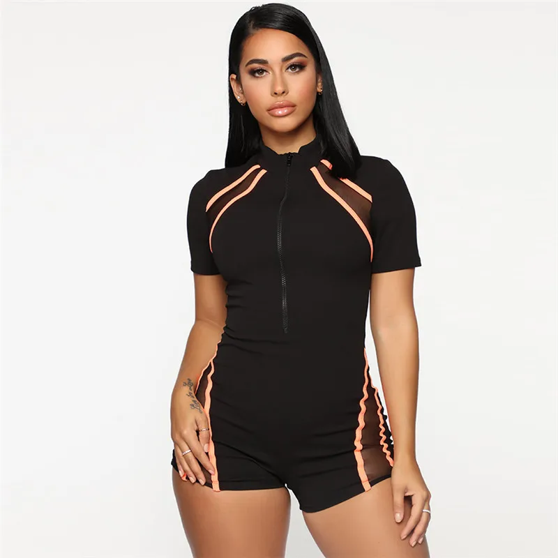 

LAISIYI Casual Sporty Active Wear Playsuit Sexy Push Up Strap Rompers 19 Styles Womens Jumpsuit Workout Fitness Biker Playsuits