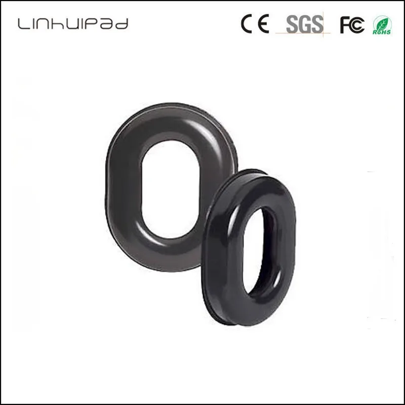 Linhuipad 1 пара черные Сменные комфортные Гелевые Вкладыши для ушей амбушюры Давида