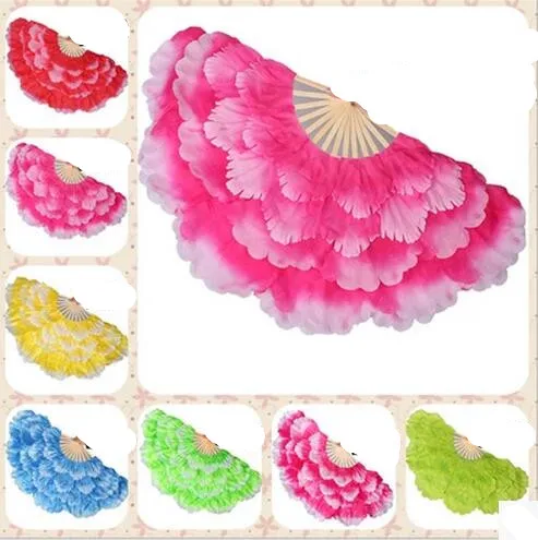 

New dance fan peony flower fan big petal fan new dance fan dance group Gymnastics.wedding decoration