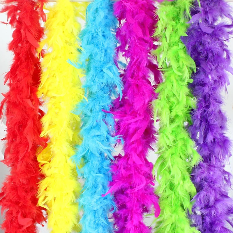 Buy WXBOOM 6PCS 2m/6.6ft Colorful Party Feather BOA