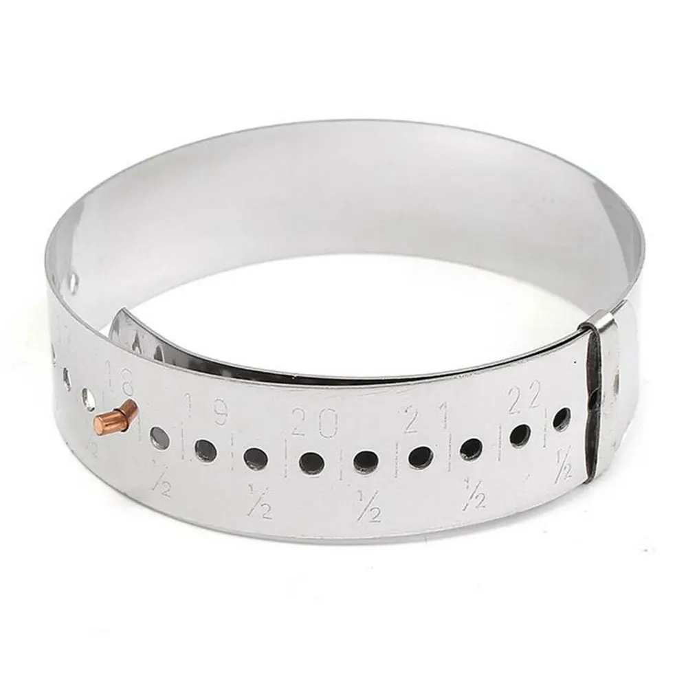 

15-23cm Knotted Professional Adjustable Bracelet Gauge Bangles Measures Sizing Tools Stainless Steel Practical Daily Simple