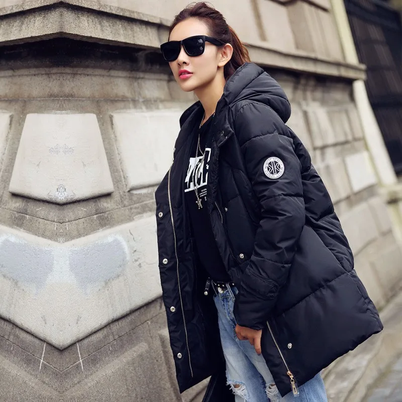 Hot sale 2016 new winter font b women b font down long sleeve cotton jacket slim