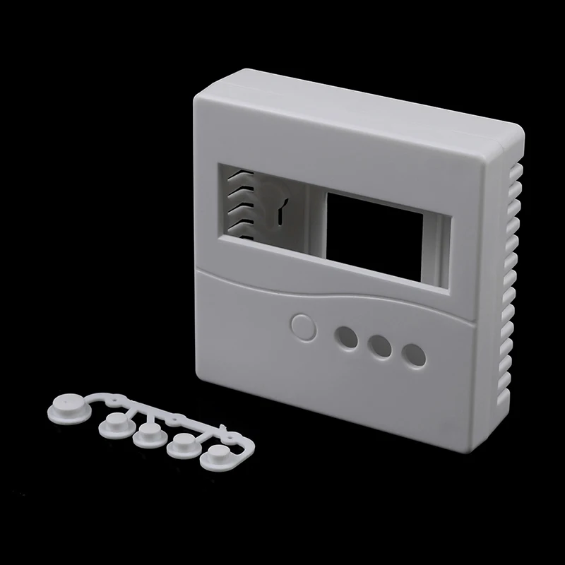 1 шт. для DIY LCD1602 измеритель с кнопкой 86 пластиковый ящик для проекта корпус белый 8,6x8,6x2,6 см чехол
