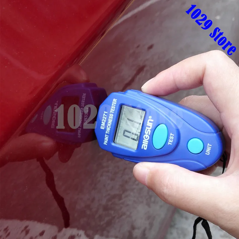 ALL SUN EM2271 Digital Thickness Gauge Coating Meter Car Painting Thickness Meter Tester with Russian Manual