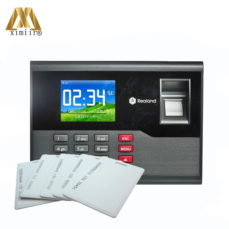 

Biometric Fingerprint Time Attendance With RFID Card Reader High Speed TCP/IP USB Communication Time Control Device A-C121
