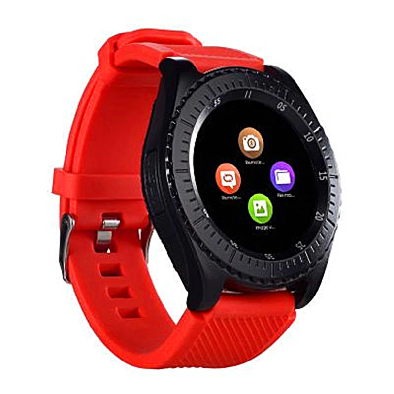 

Smart watch men smart wear smart reminder SIM card TF sports fitness tracker pedometer compatible with IOS Android
