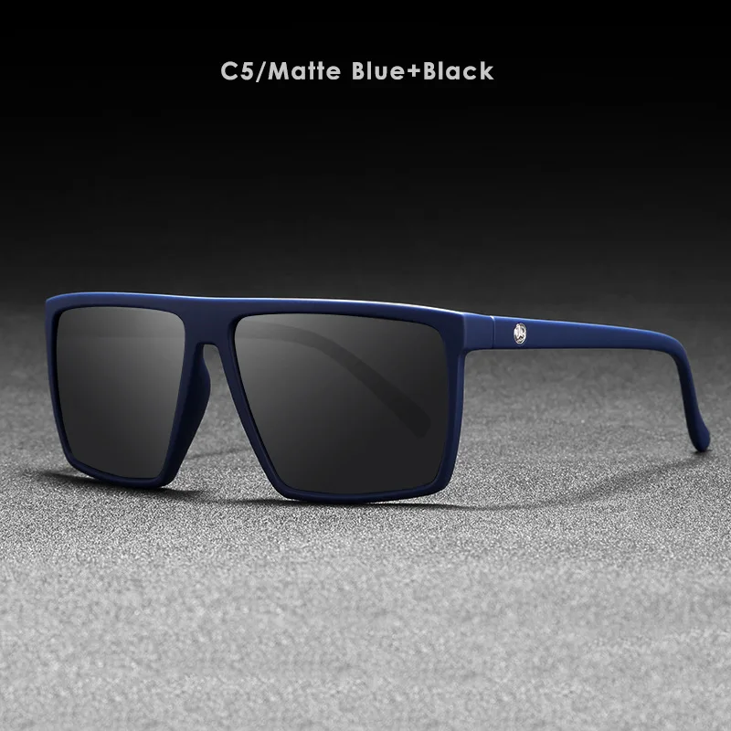 

2019 Sunglasses Men Women KDEAM TR90 Square Sport Polarized Sunglasses Men Colorful film Mirror Male Sunglasses With Box KD693