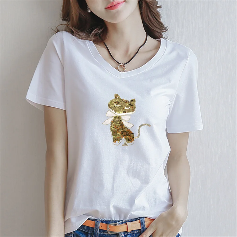 Mini Embroidery Love Heart Swan Dolphin Cat patches iron on applique clothes DIY craft accessory cartoon sew on fabric sticker