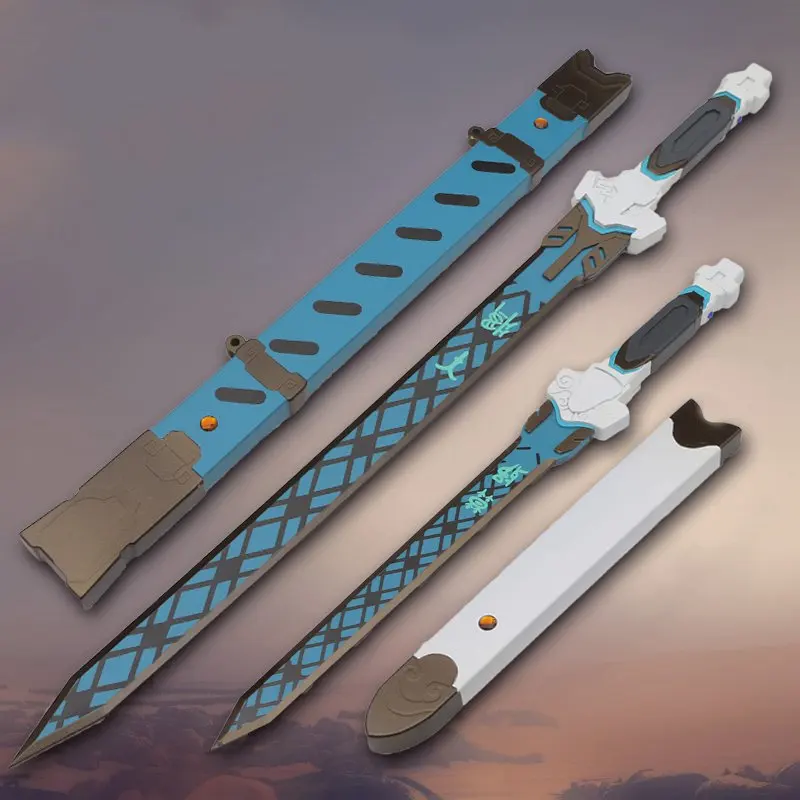 Игра OW Косплей Гэндзи деревянный меч оружие белый тигр Wakizashi косплей