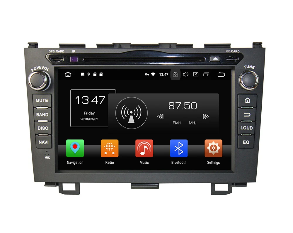 Top Octa Core 4GB RAM 32GB ROM Android 9.0 Car DVD GPS Player Radio For Honda CRV CR-V 2006 2007 2008 2009 2010 2011 with 4G WIFI 1