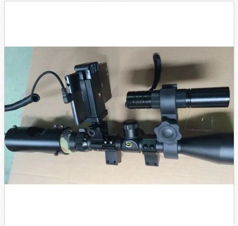 

High Power DIY Night Vision Scope Rifle Scope Add On Device for Android Mobile Phone without IR Torch