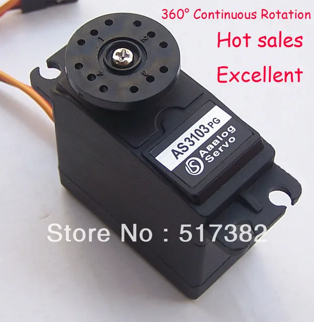 2x 360 servo 360 degree Continuous Rotation Servos DC Gear Motor Smart Car Robot  5.5kg/cm DC 4.8V-6V